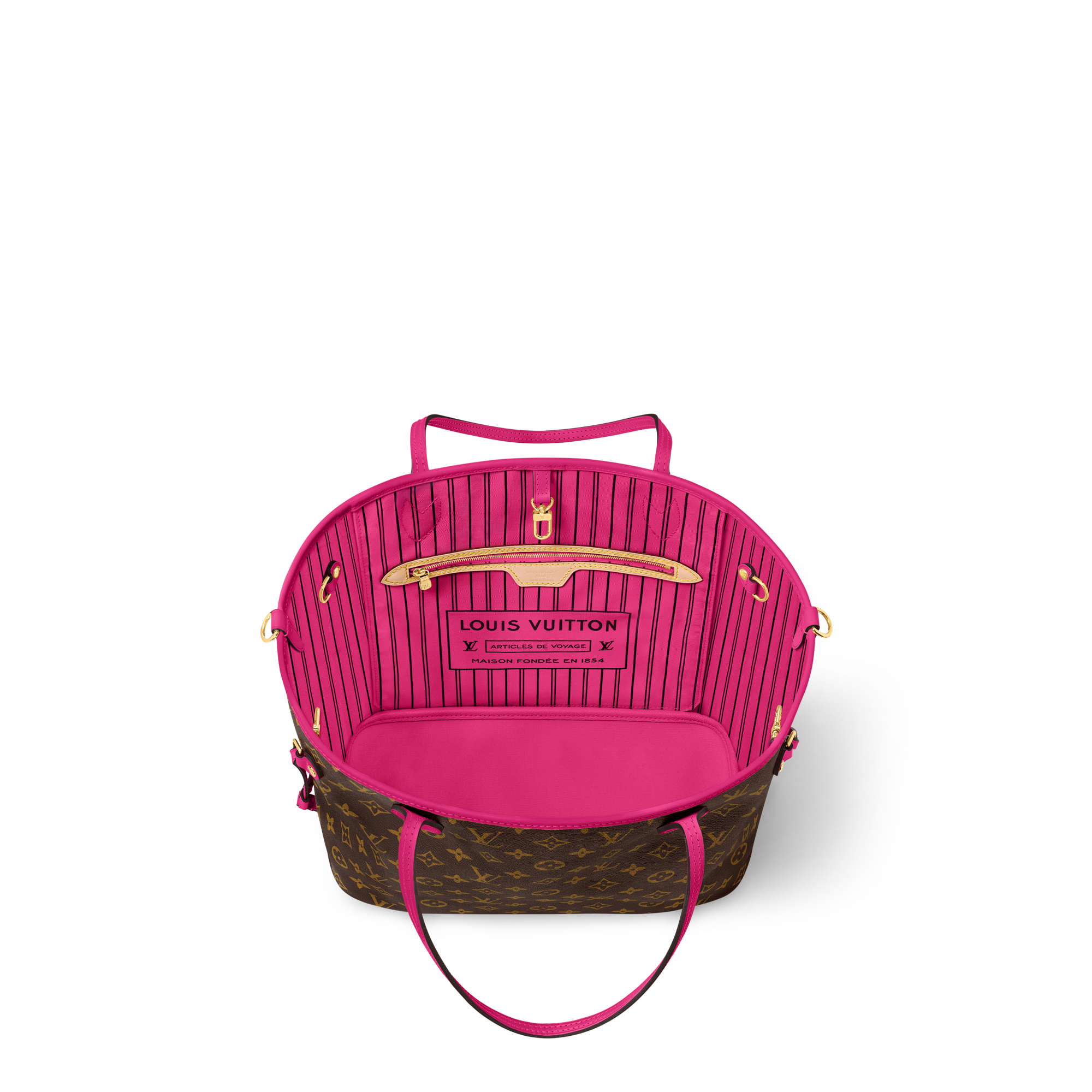 모노그램 여성 가방 LV 아이콘 네버풀 반둘리에 인사이드 아웃 MM | 루이비통 공식 온라인 스토어® (크게 보기)