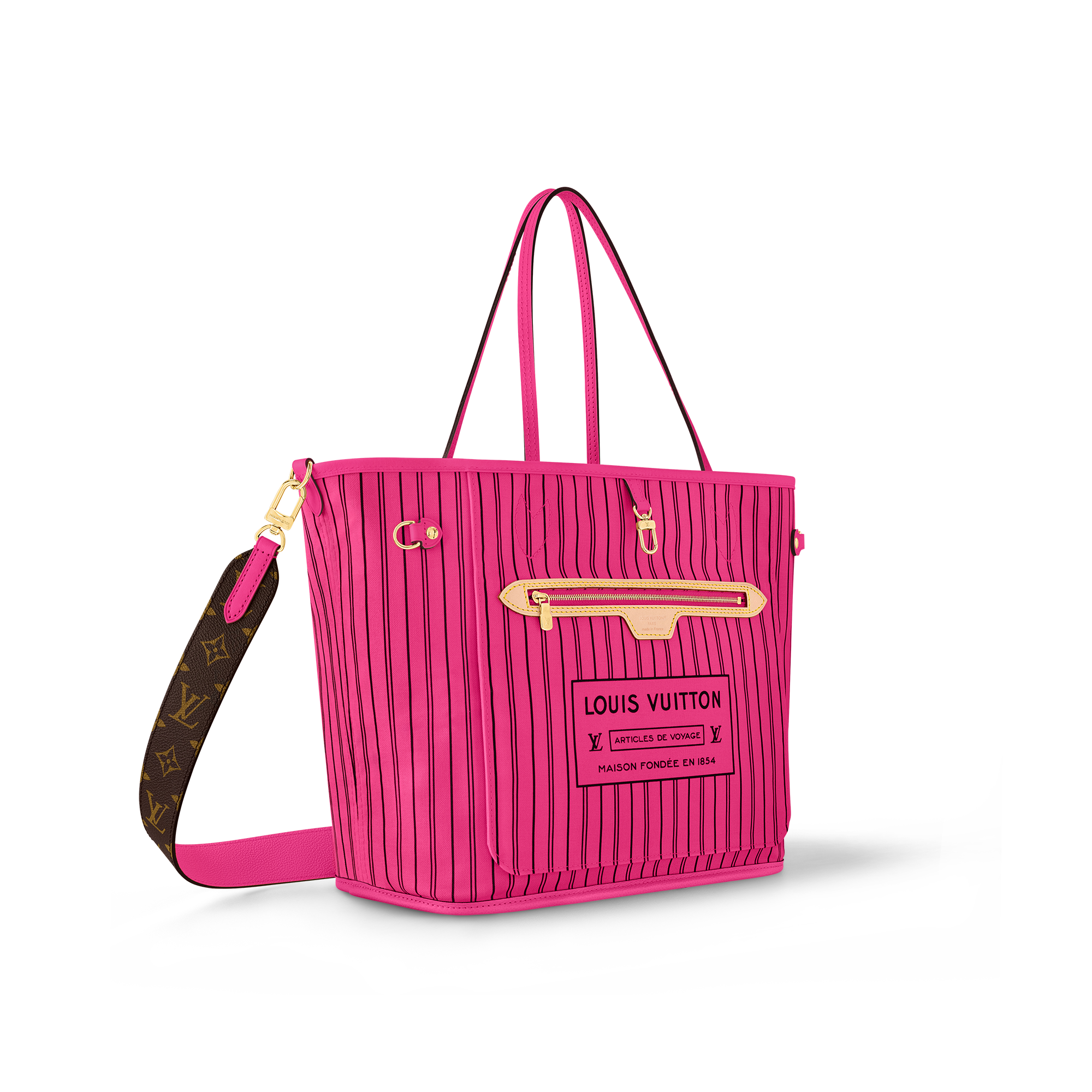 모노그램 여성 가방 LV 아이콘 네버풀 반둘리에 인사이드 아웃 MM | 루이비통 공식 온라인 스토어® (크게 보기)