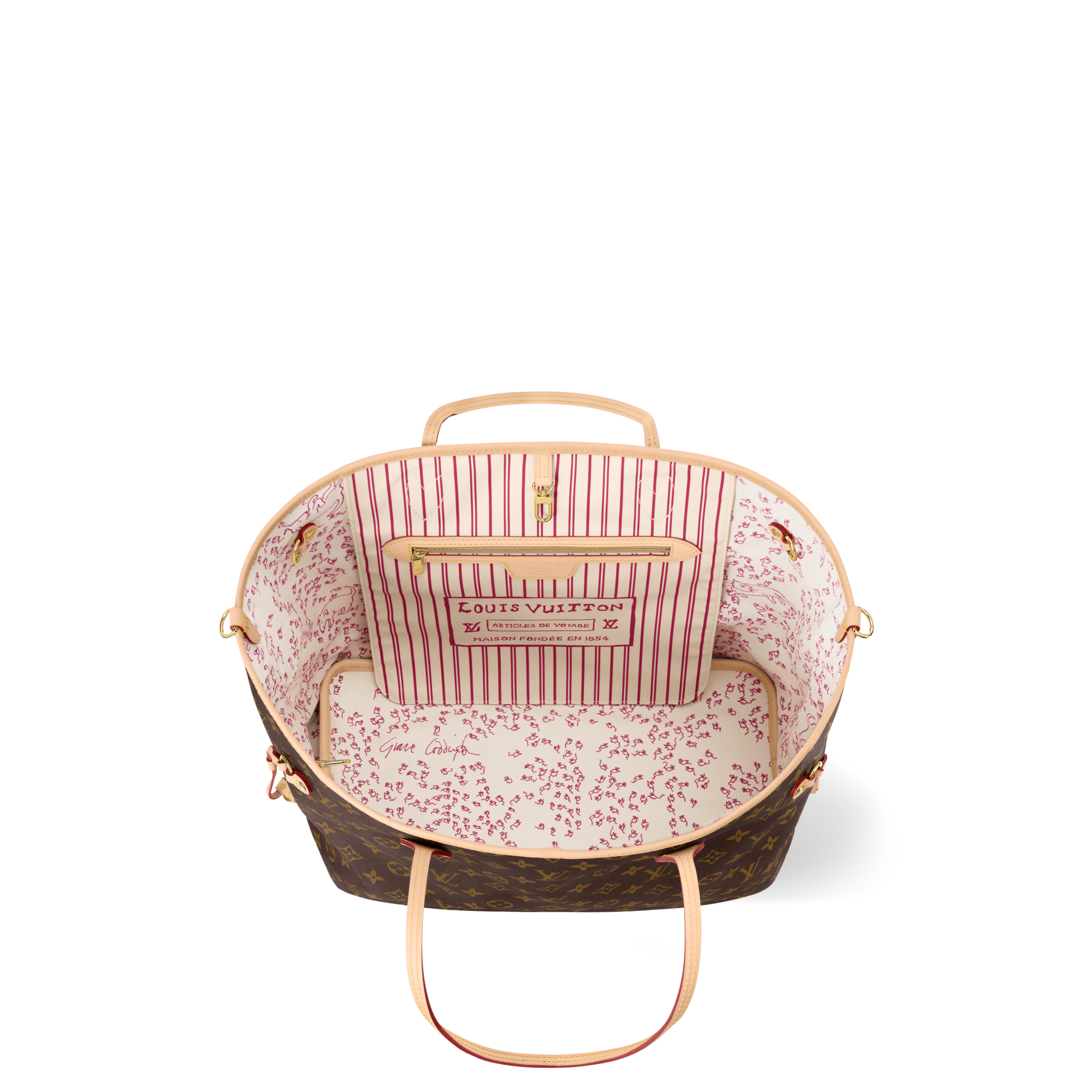 모노그램 여성 가방 LV 아이콘 네버풀 인사이드 아웃 GM | 루이비통 공식 온라인 스토어® (크게 보기)