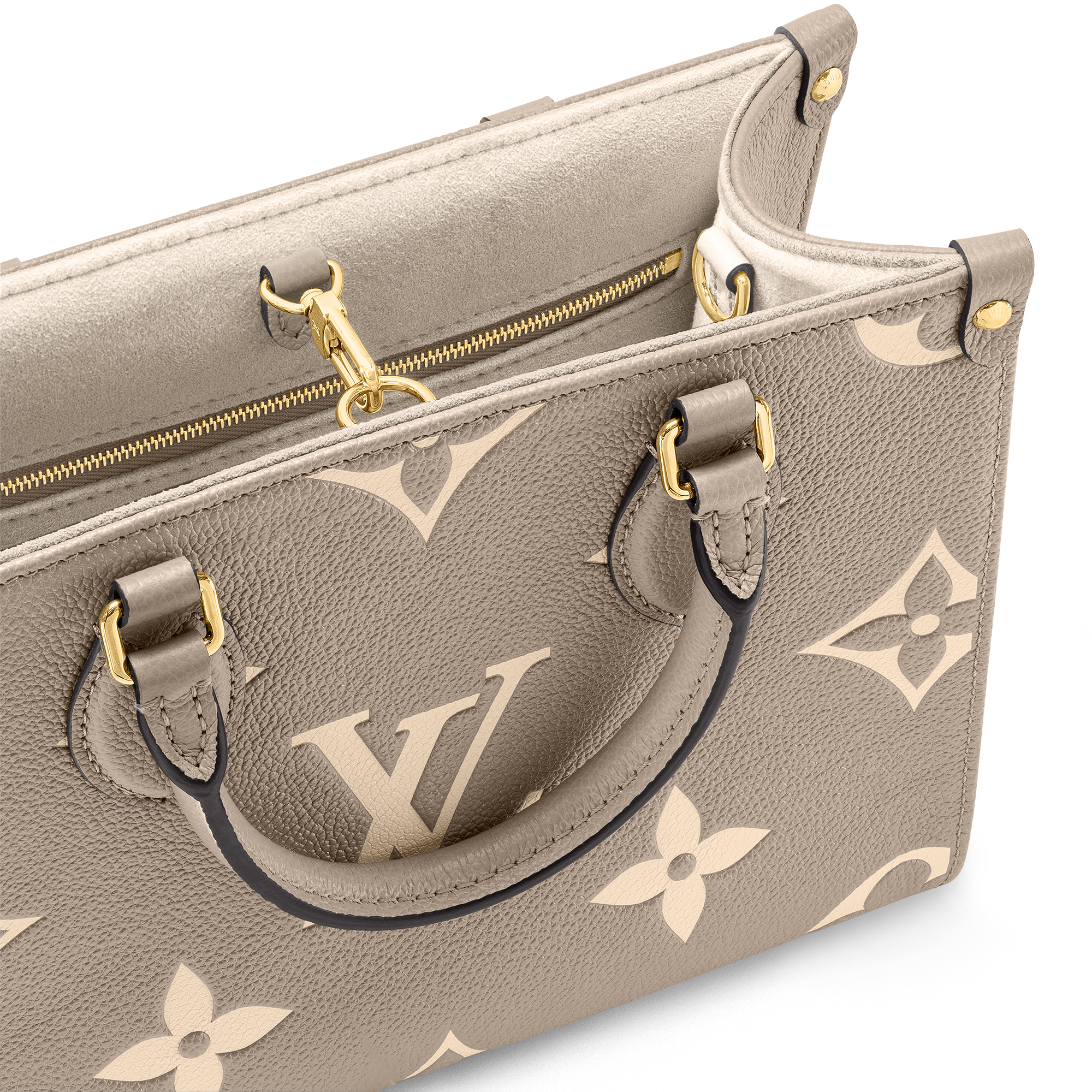 바이 컬러 모노그램 앙프렝뜨 가죽 핸드백 All Collections 온더고 PM (OnTheGo PM) | 루이비통 공식 온라인 스토어® (크게 보기)