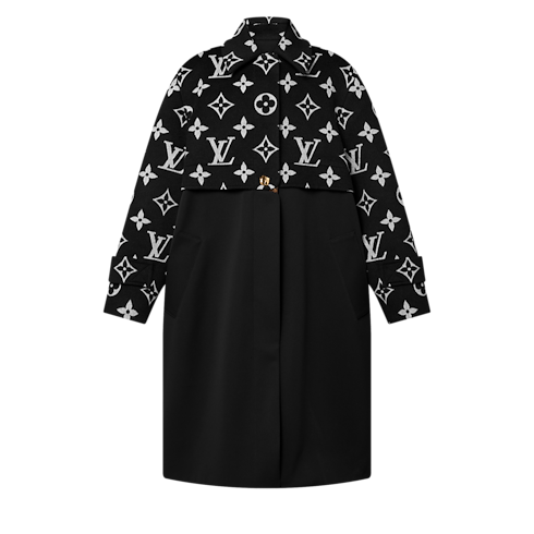 의류 코트 & 재킷 오버사이즈드 모노그램 액센트 코트 | 루이비통 공식 온라인 스토어® (크게 보기)