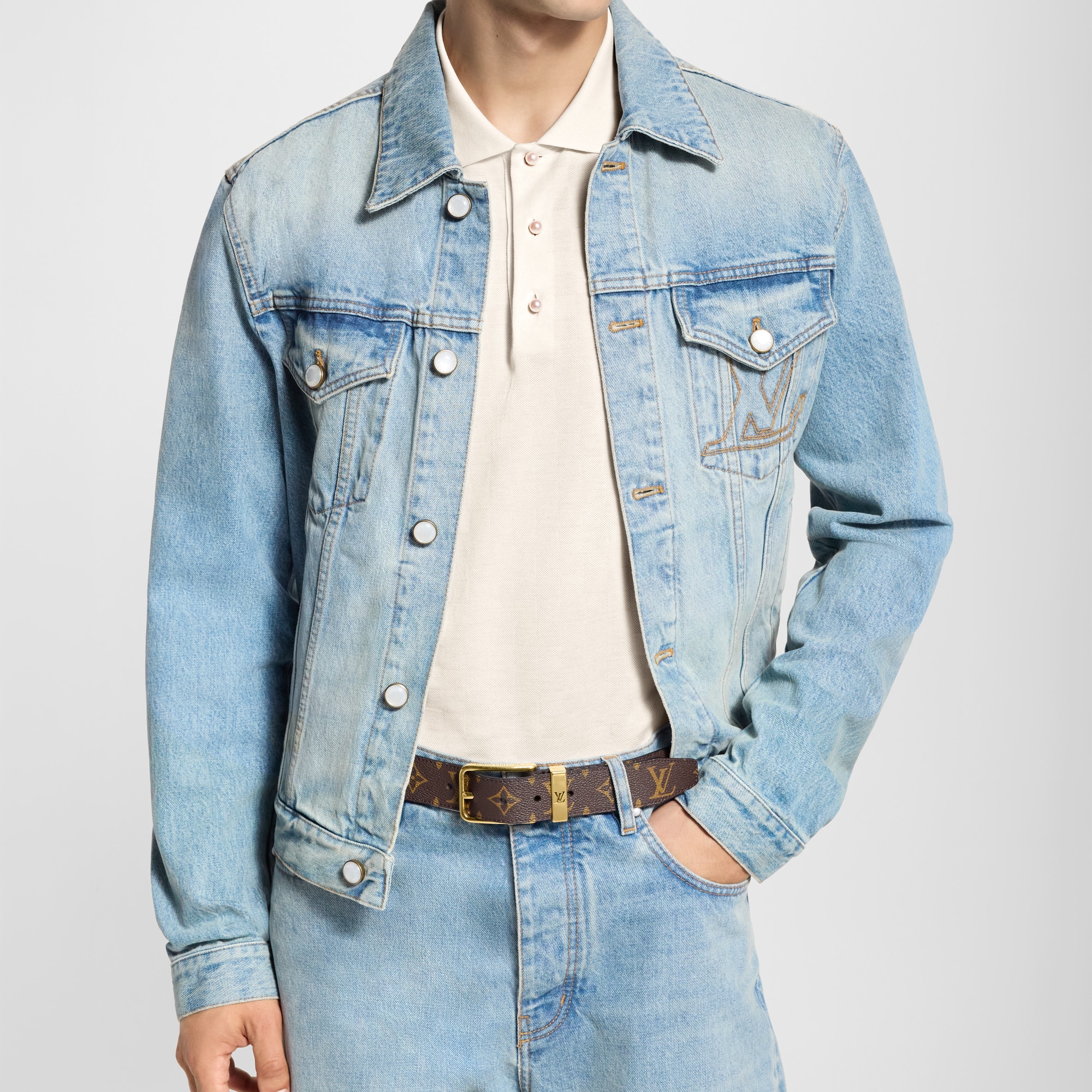  액세서리 벨트 퐁 뇌프 모노그램 (Pont Neuf Monogram) 35mm 벨트 | 루이비통 공식 온라인 스토어® (크게 보기)