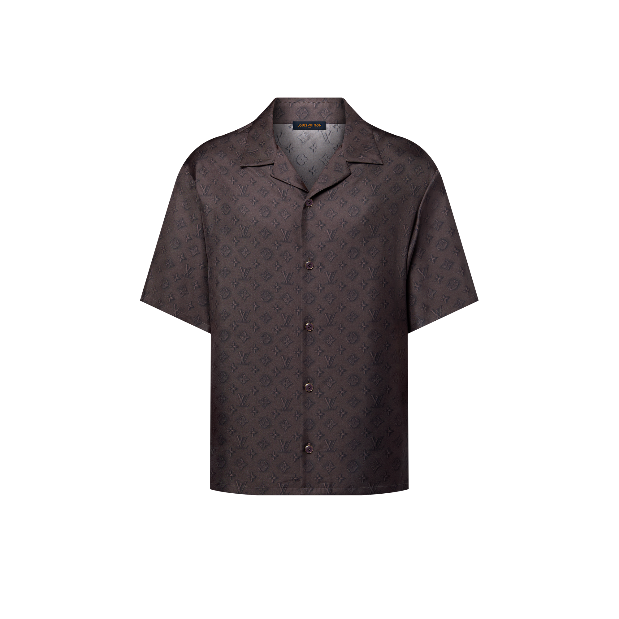  의류 셔츠 프린티드 모노그램 쇼트 슬리브드 실크 셔츠 | 루이비통 공식 온라인 스토어® (크게 보기)