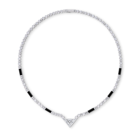 주얼리 팔찌 퓨어 V (Pure V) 팔찌, 화이트 골드, 블랙 래커와 다이아몬드 | 루이비통 공식 온라인 스토어®