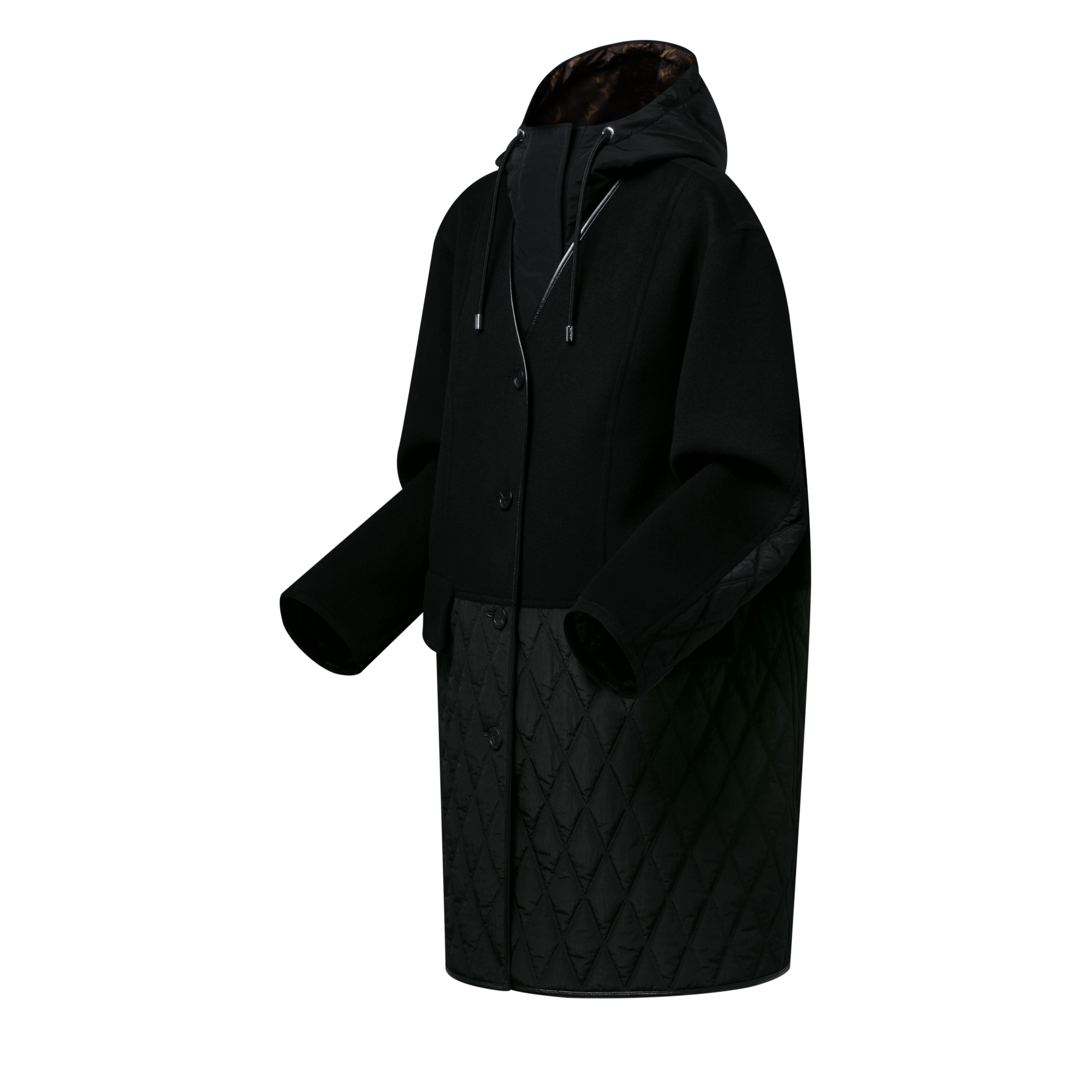  의류 코트 & 재킷 퀼트 액센트 코트 | 루이비통 공식 온라인 스토어® (크게 보기)