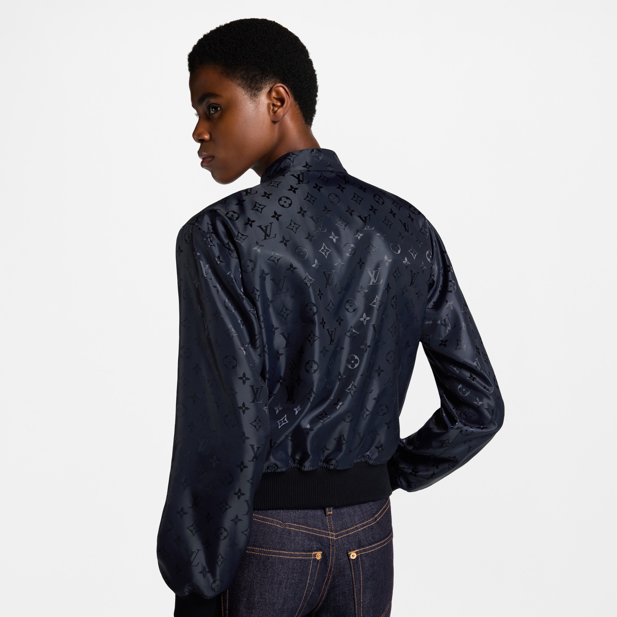  의류 코트 & 재킷 리버서블 네크리스 보머 재킷 | 루이비통 공식 온라인 스토어® (크게 보기)