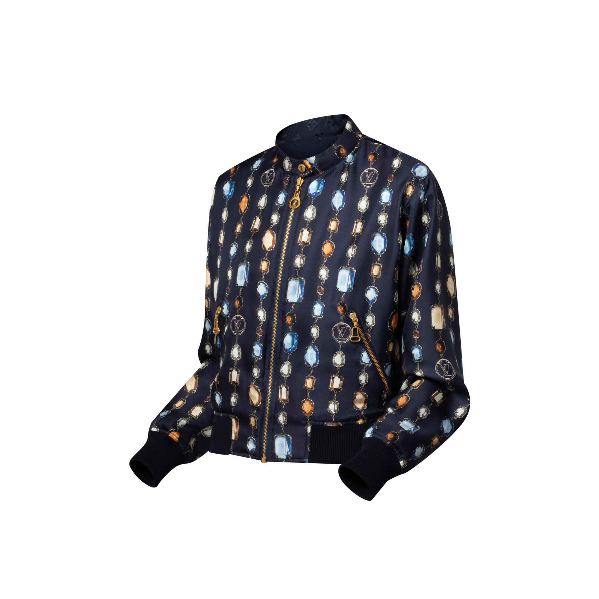  의류 코트 & 재킷 리버서블 네크리스 보머 재킷 | 루이비통 공식 온라인 스토어® (크게 보기)