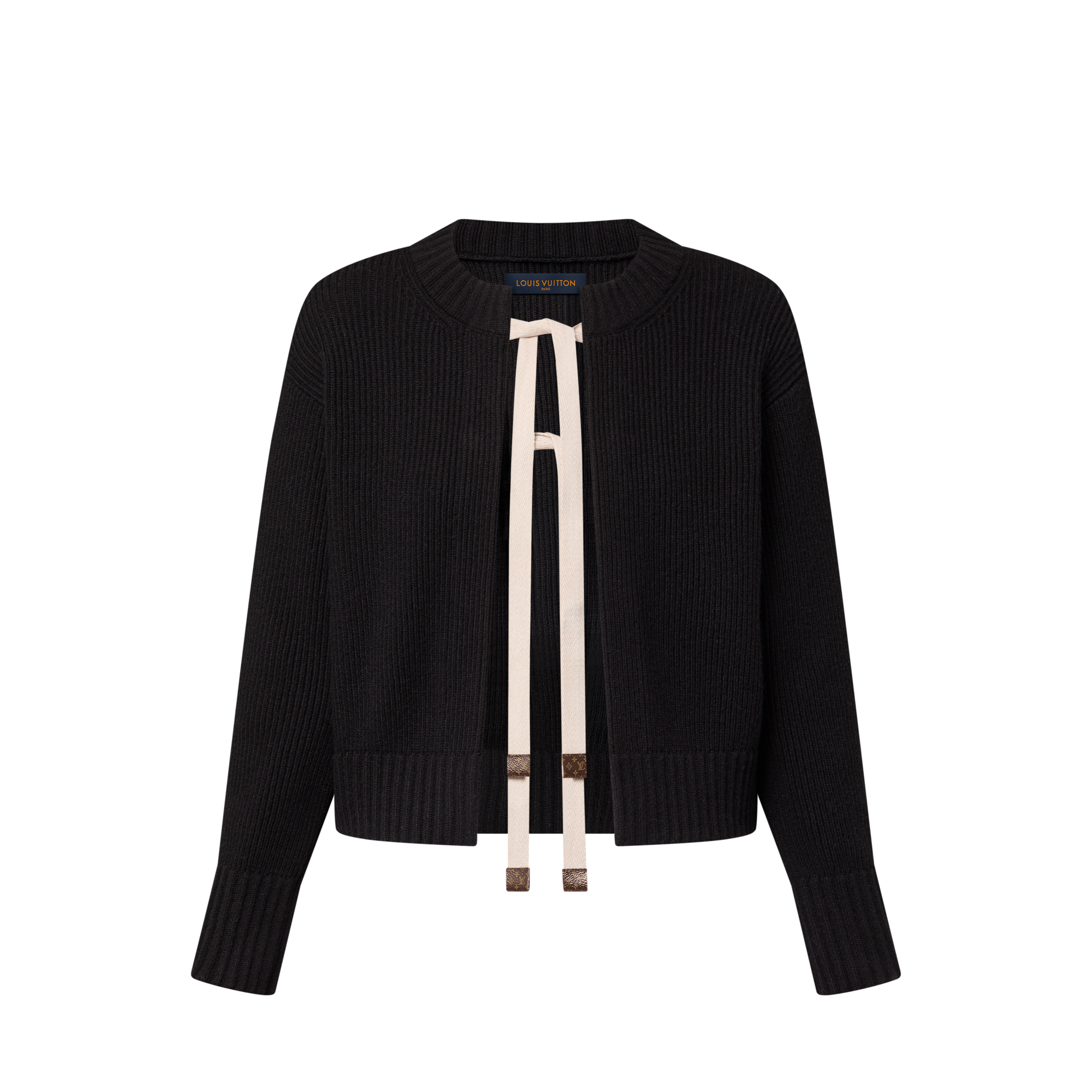  의류 니트웨어 리본 타이 가디건 | 루이비통 공식 온라인 스토어® (크게 보기)
