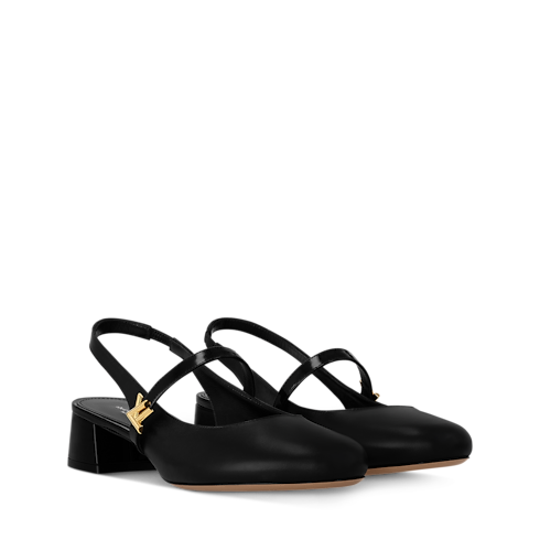 슈즈 펌프스 로미 슬링백 펌프스 | 루이비통 공식 온라인 스토어® (크게 보기)