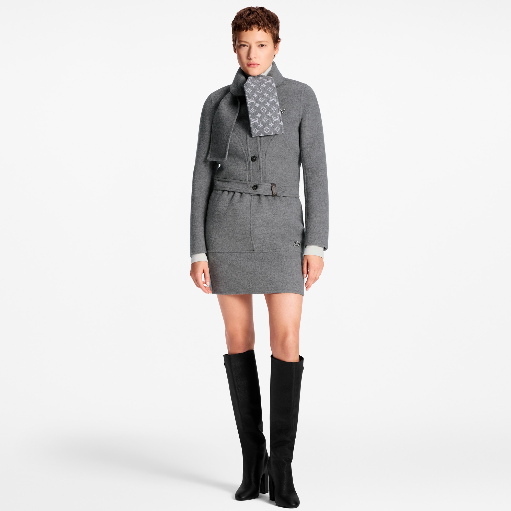  의류 코트 & 재킷 스카프 칼라 재킷 | 루이비통 공식 온라인 스토어® (크게 보기)