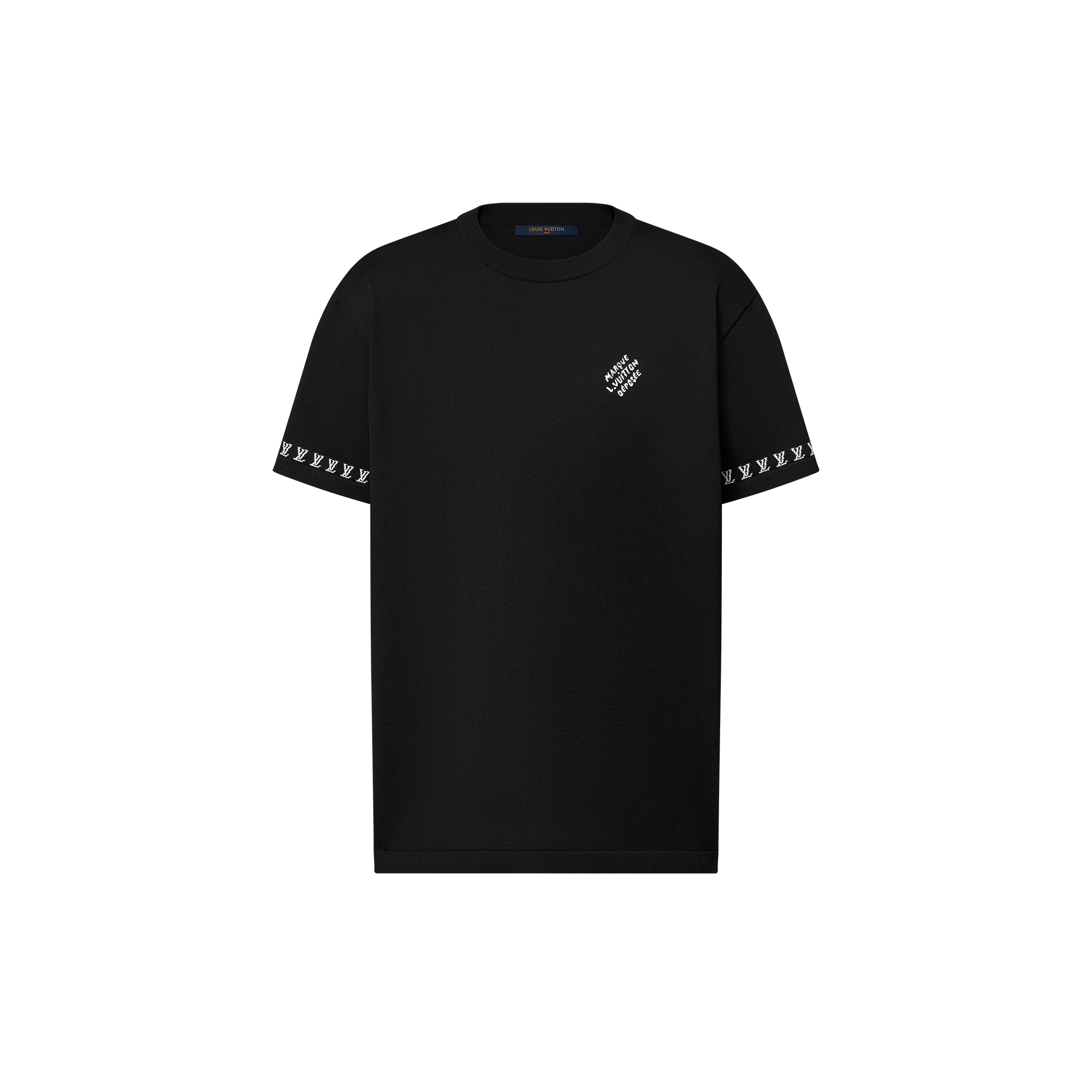  의류 니트 & 스웨트 셔츠 쇼트 슬리브드 코튼 크루넥 | 루이비통 공식 온라인 스토어® (크게 보기)