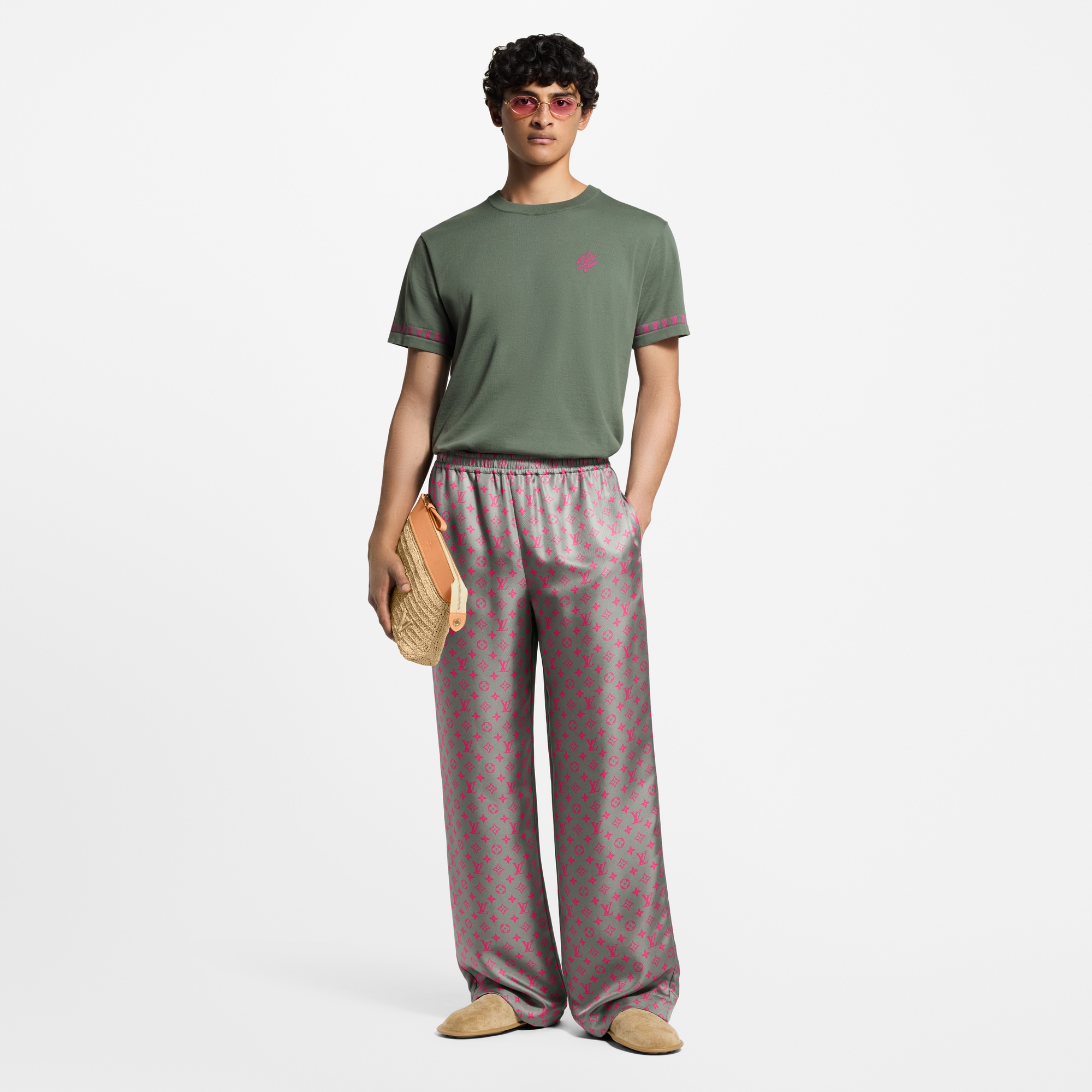  의류 의류 전체 보기 쇼트 슬리브드 시그니처 크루넥 | 루이비통 공식 온라인 스토어® (크게 보기)