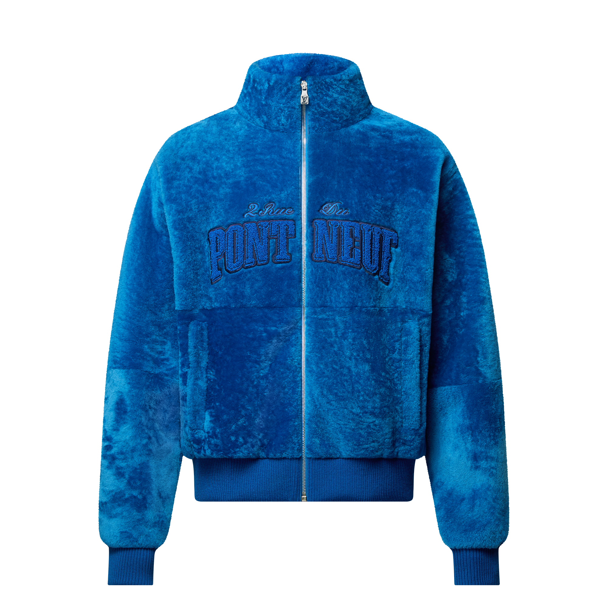  의류 아우터 & 코트 시그니처 시어링 트랙 톱 블루종 | 루이비통 공식 온라인 스토어® (크게 보기)