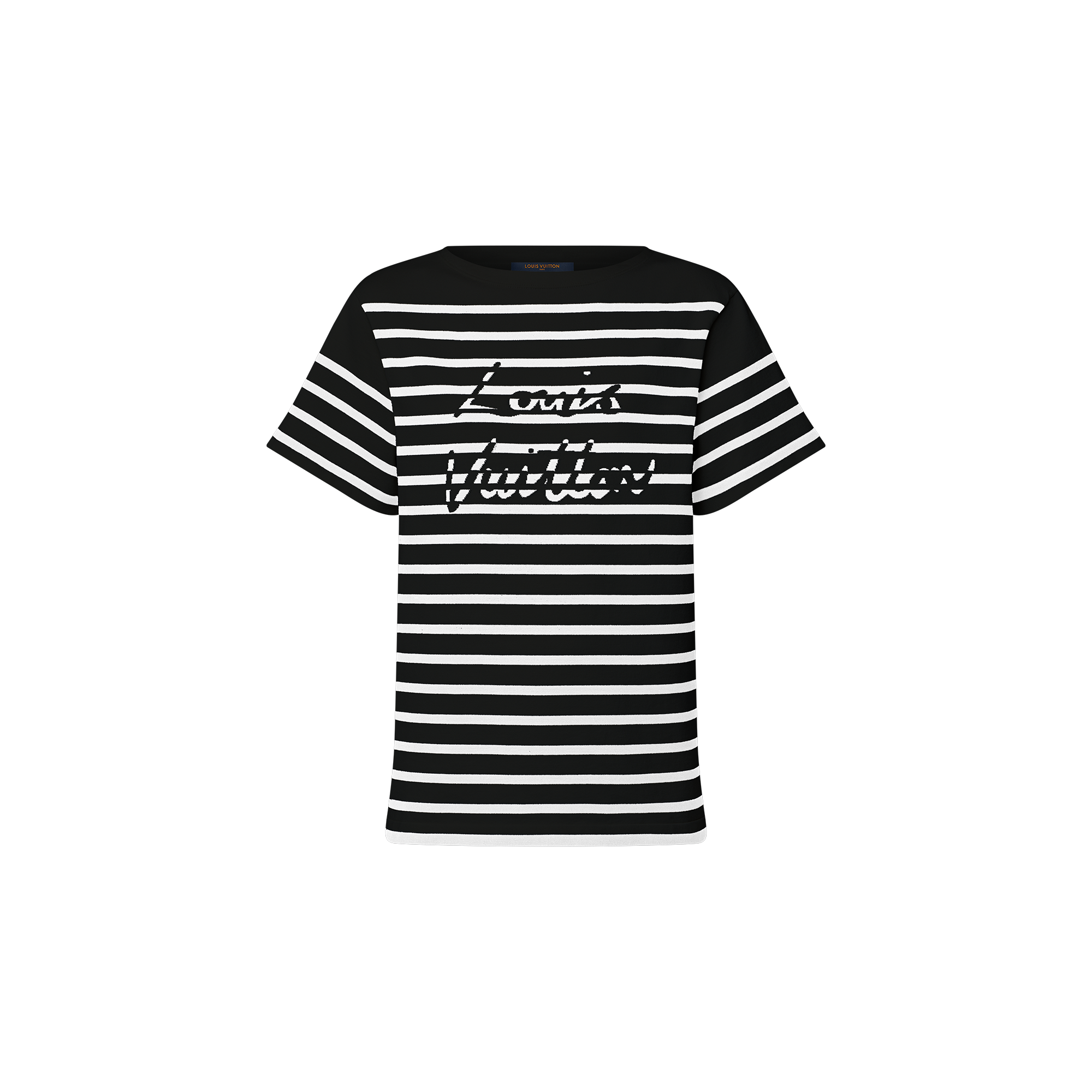  의류 티셔츠 & 블라우스 시그니처 스트라이프 니트 톱 | 루이비통 공식 온라인 스토어® (크게 보기)