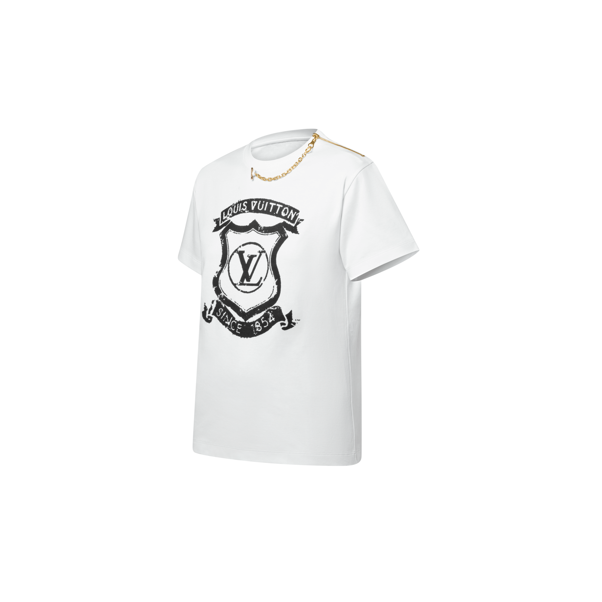  의류 티셔츠 & 블라우스 시그니처 지퍼 디테일 티셔츠 | 루이비통 공식 온라인 스토어® (크게 보기)