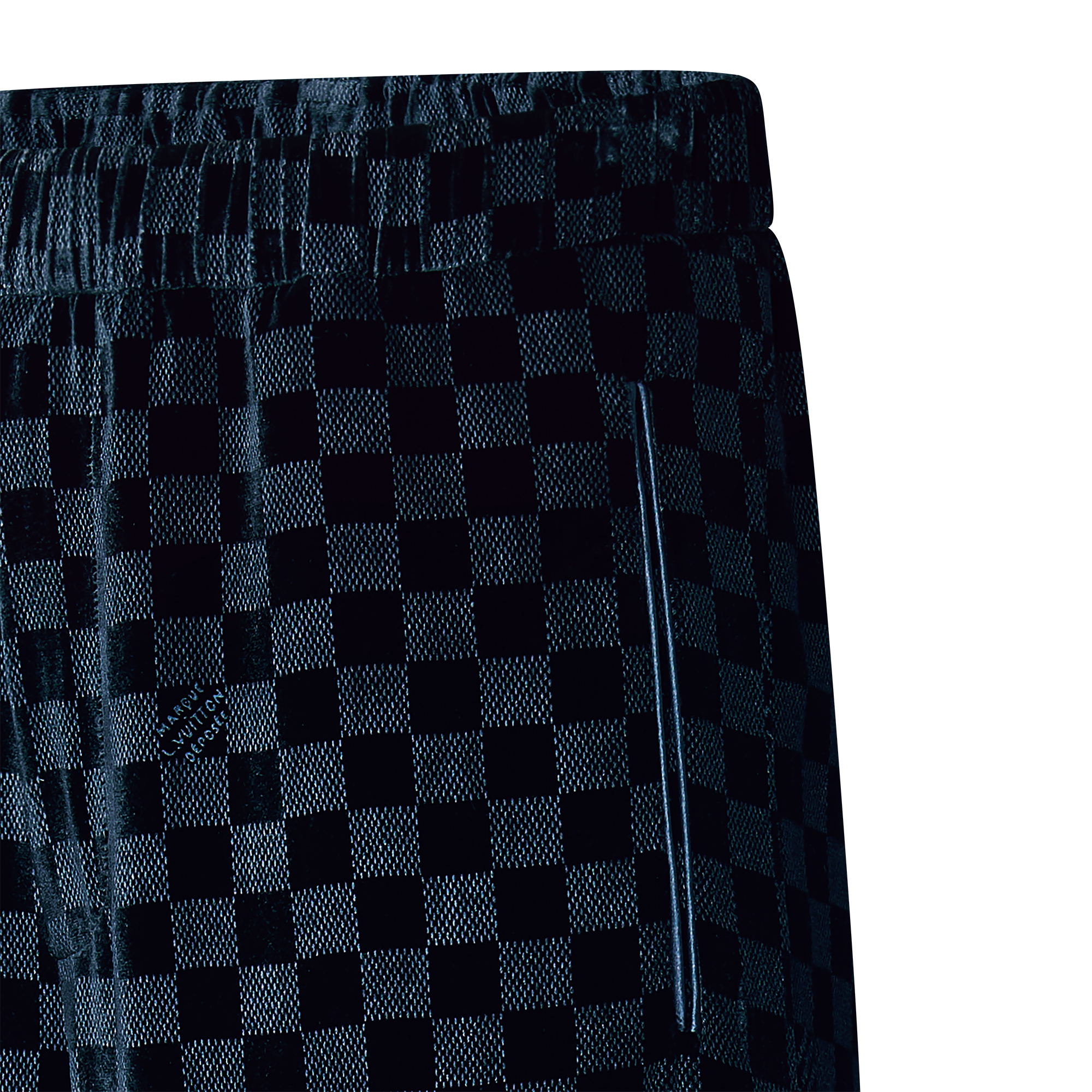  의류 팬츠 실크 블렌드 벨벳 이브닝 파자마 팬츠 | 루이비통 공식 온라인 스토어® (크게 보기)