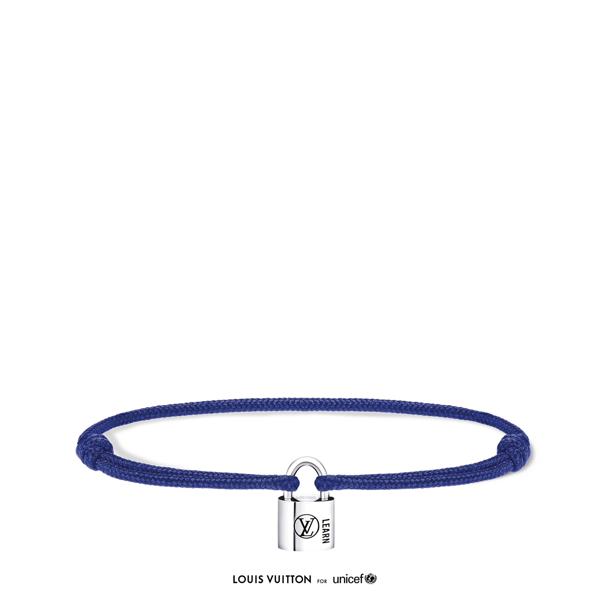  카테고리 팔찌 실버 락킷 팔찌, 스털링 실버 블랙 래커드와 블루 폴리에스터 코드 | 루이비통 공식 온라인 스토어® (크게 보기)