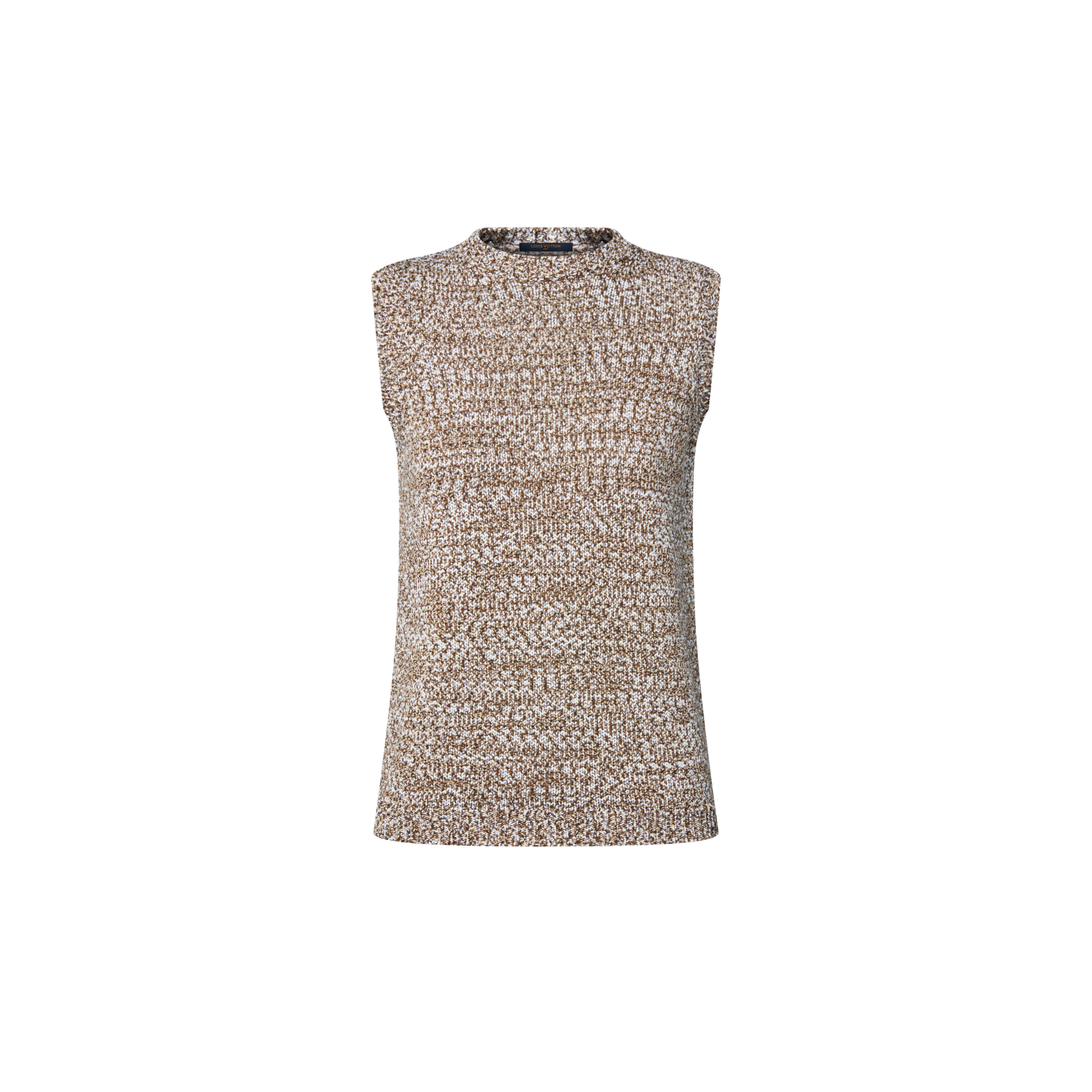  의류 니트웨어 슬리브리스 트위드 니트 풀오버 | 루이비통 공식 온라인 스토어® (크게 보기)