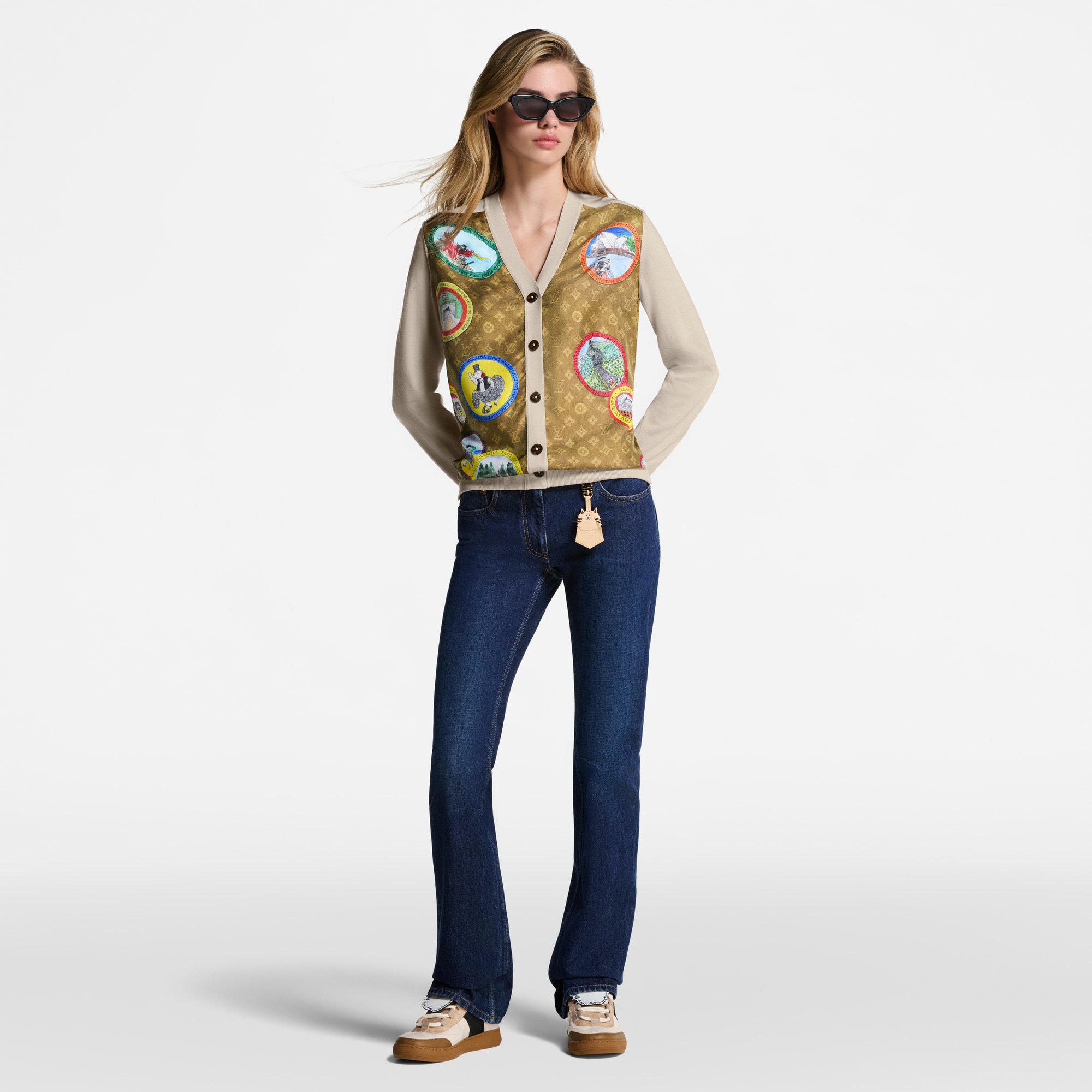  의류 바지 스트레이트 컷 워시드 데님 진 | 루이비통 공식 온라인 스토어® (크게 보기)