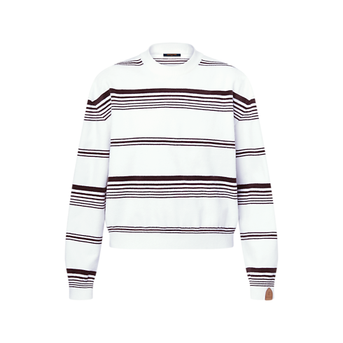 의류 니트웨어 스트라이프드 니트 풀오버 | 루이비통 공식 온라인 스토어® (크게 보기)