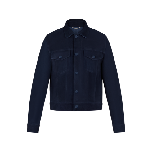의류 의류 전체 보기 스웨이드 데님 재킷 | 루이비통 공식 온라인 스토어® (크게 보기)