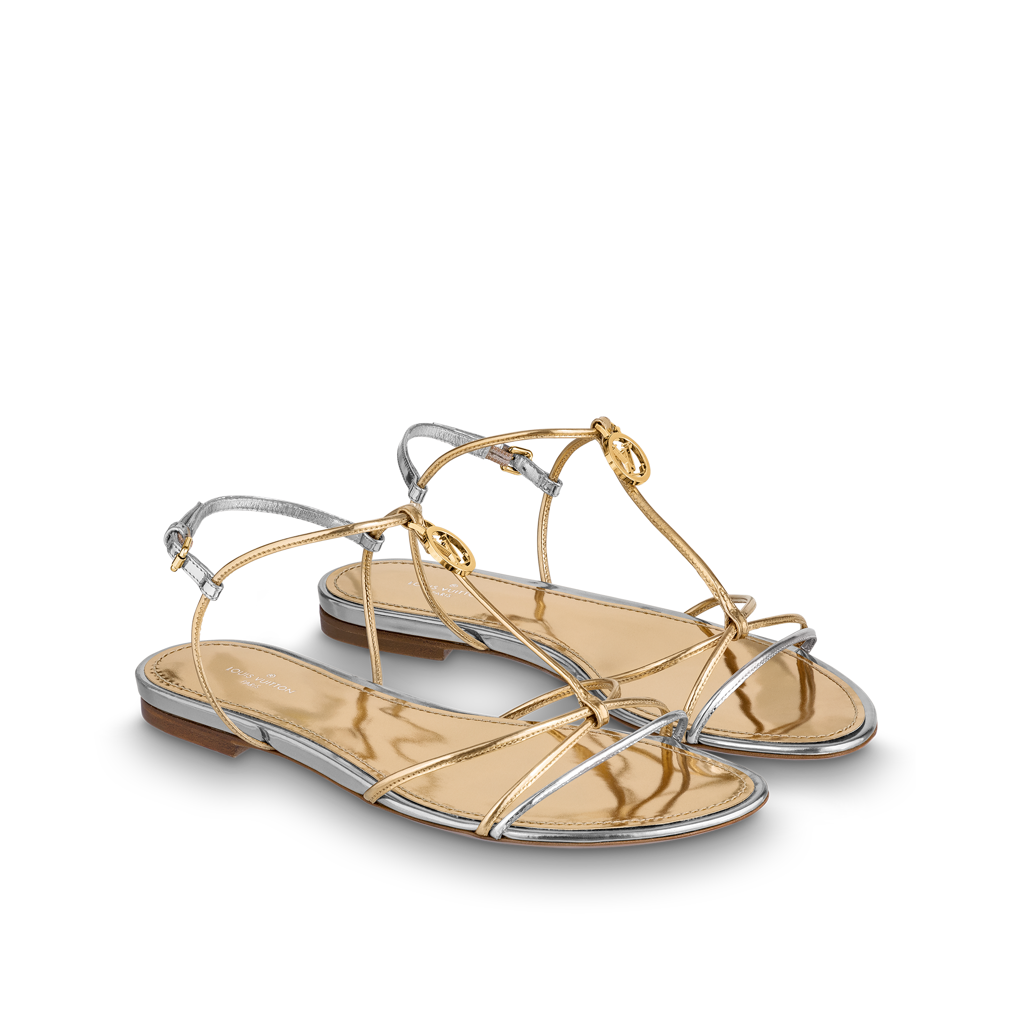  슈즈 샌들 선시커 플랫 샌들 | 루이비통 공식 온라인 스토어® (크게 보기)