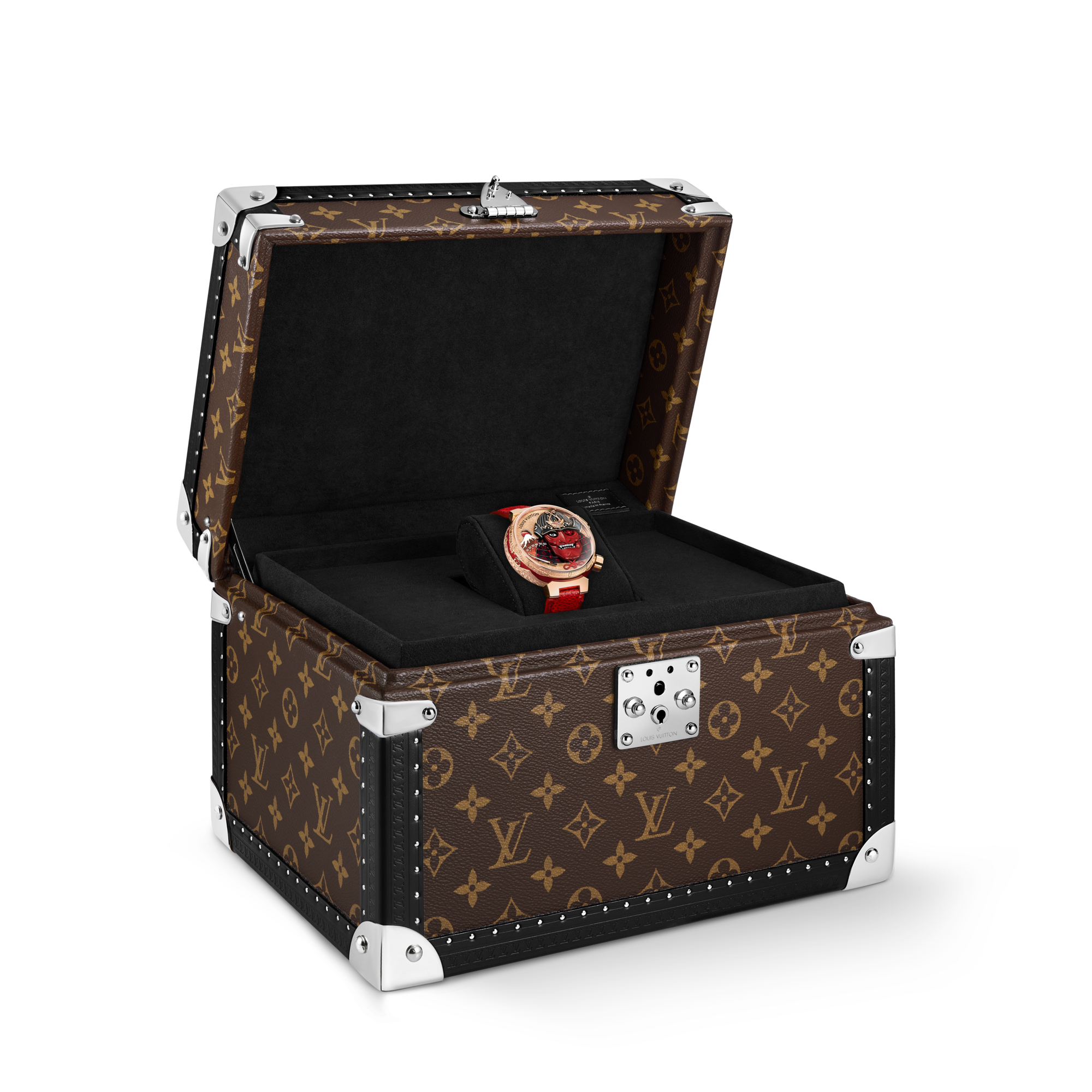  워치 전체보기 } 땅부르 부시도 오토마타 (Tambour Bushido Automata), 매뉴얼, 46.8mm, 핑크 골드 | 루이비통 공식 온라인 스토어® (크게 보기)