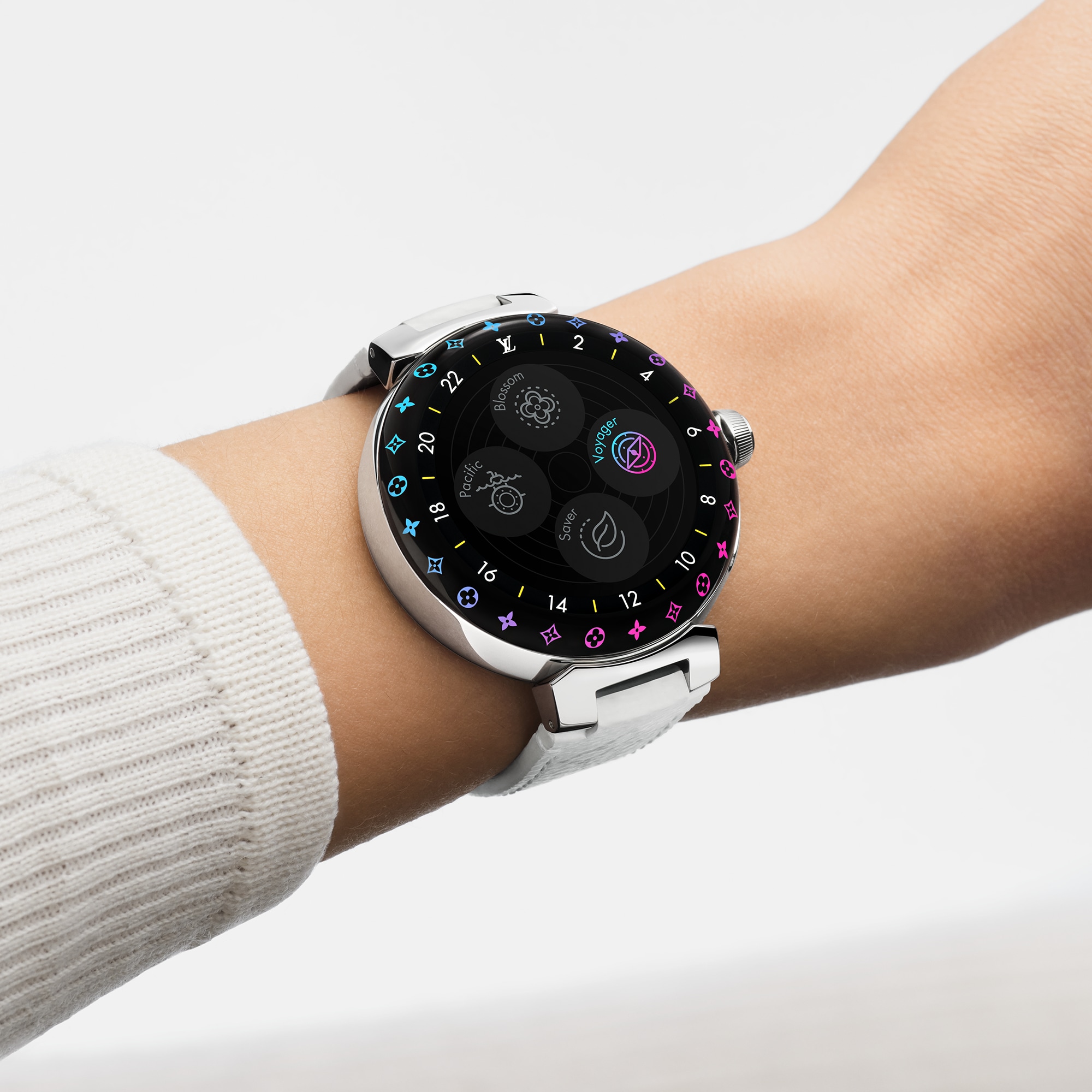  하이-테크 오브제 & 액세서리 오디오, 스마트 워치 & 액세서리 땅부르 호라이즌 라이트 업 (Tambour Horizon Light Up) 커넥티드 워치 | 루이비통 공식 온라인 스토어® (크게 보기)