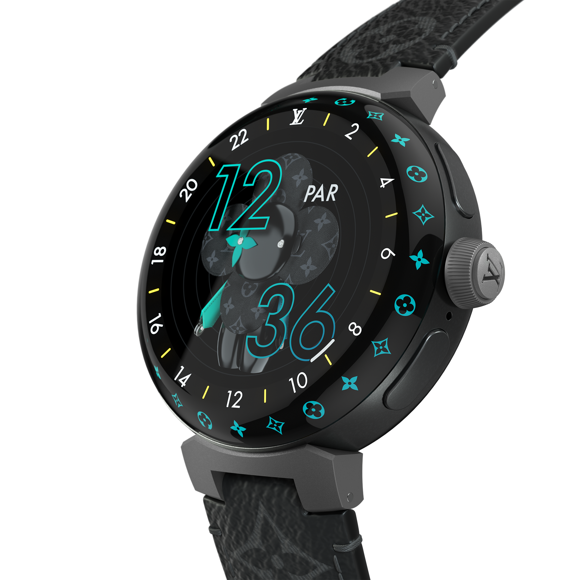  하이-테크 오브제 & 액세서리 오디오, 스마트 워치 & 액세서리 땅부르 호라이즌 라이트 업 (Tambour Horizon Light Up) 커넥티드 워치 | 루이비통 공식 온라인 스토어® (크게 보기)