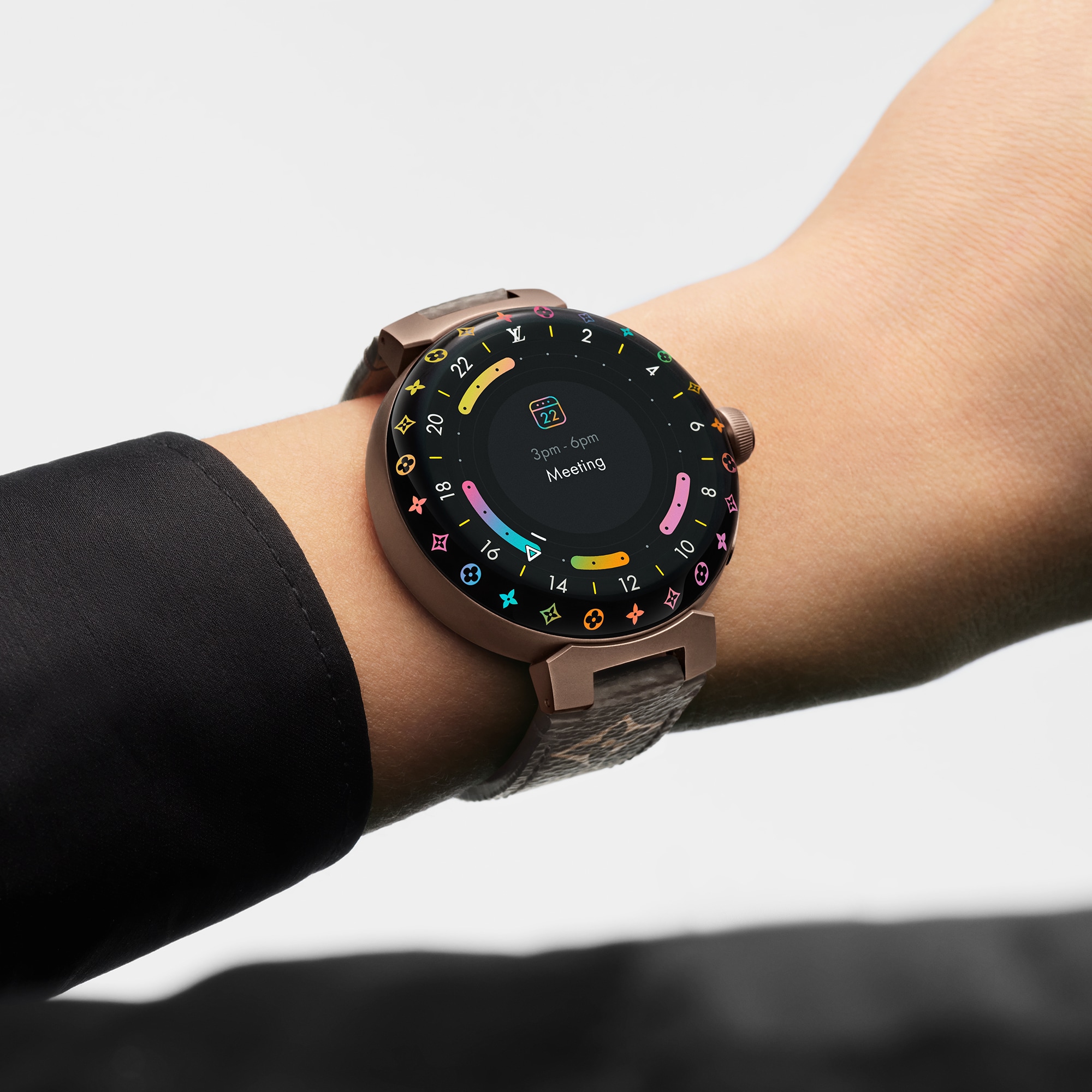  하이-테크 오브제 & 액세서리 오디오, 스마트 워치 & 액세서리 땅부르 호라이즌 라이트 업 (Tambour Horizon Light Up) 커넥티드 워치 | 루이비통 공식 온라인 스토어® (크게 보기)