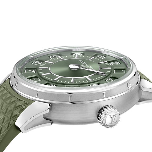 워치 전체 보기 } 땅부르 스핀 타임 (Spin Time), 오토매틱, 39.5mm, 화이트 골드 | 루이비통 공식 온라인 스토어® (크게 보기)