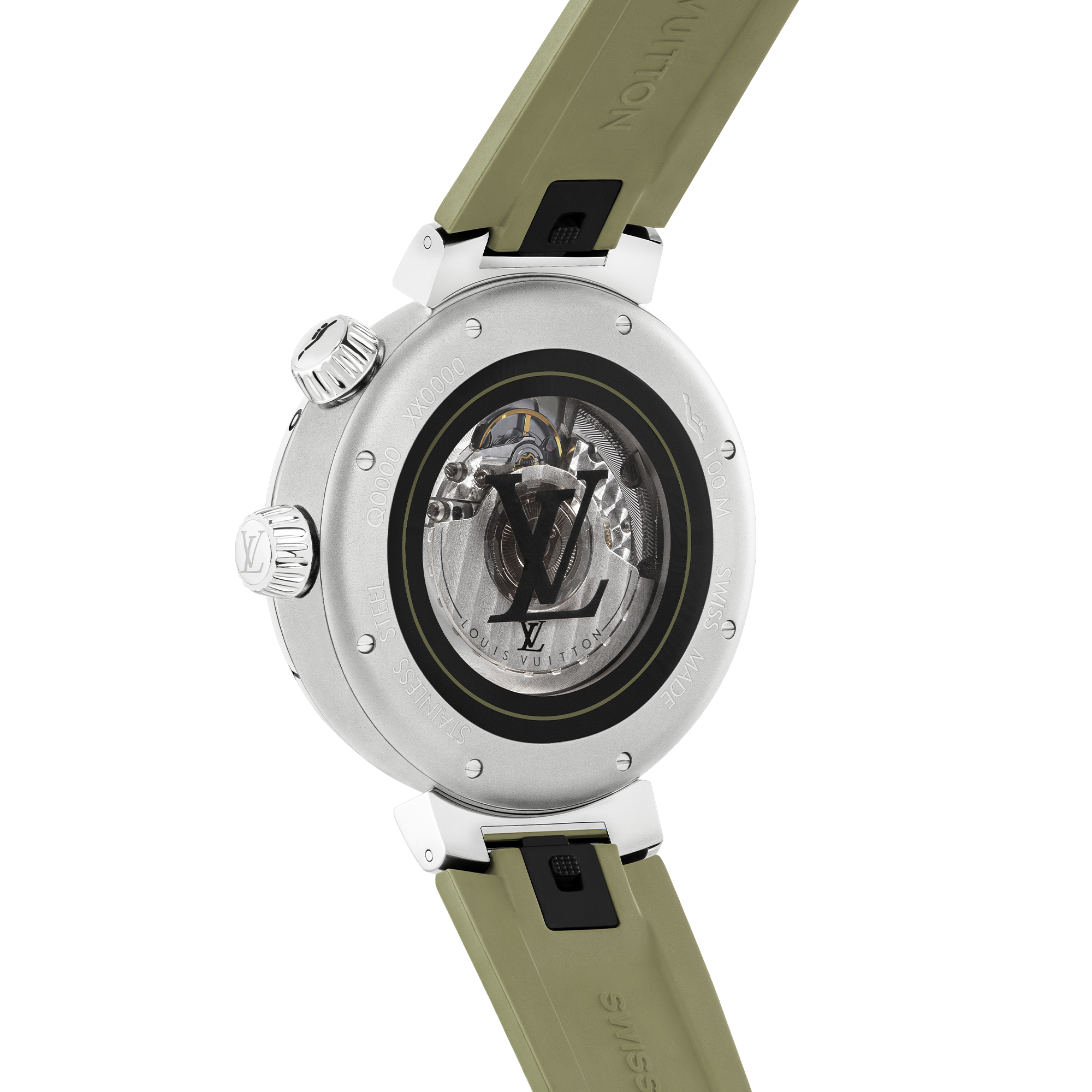  워치 전체보기 } 땅부르 스트리트 다이버 (Tambour Street Diver), 오토매틱, 44mm, 스틸 | 루이비통 공식 온라인 스토어® (크게 보기)