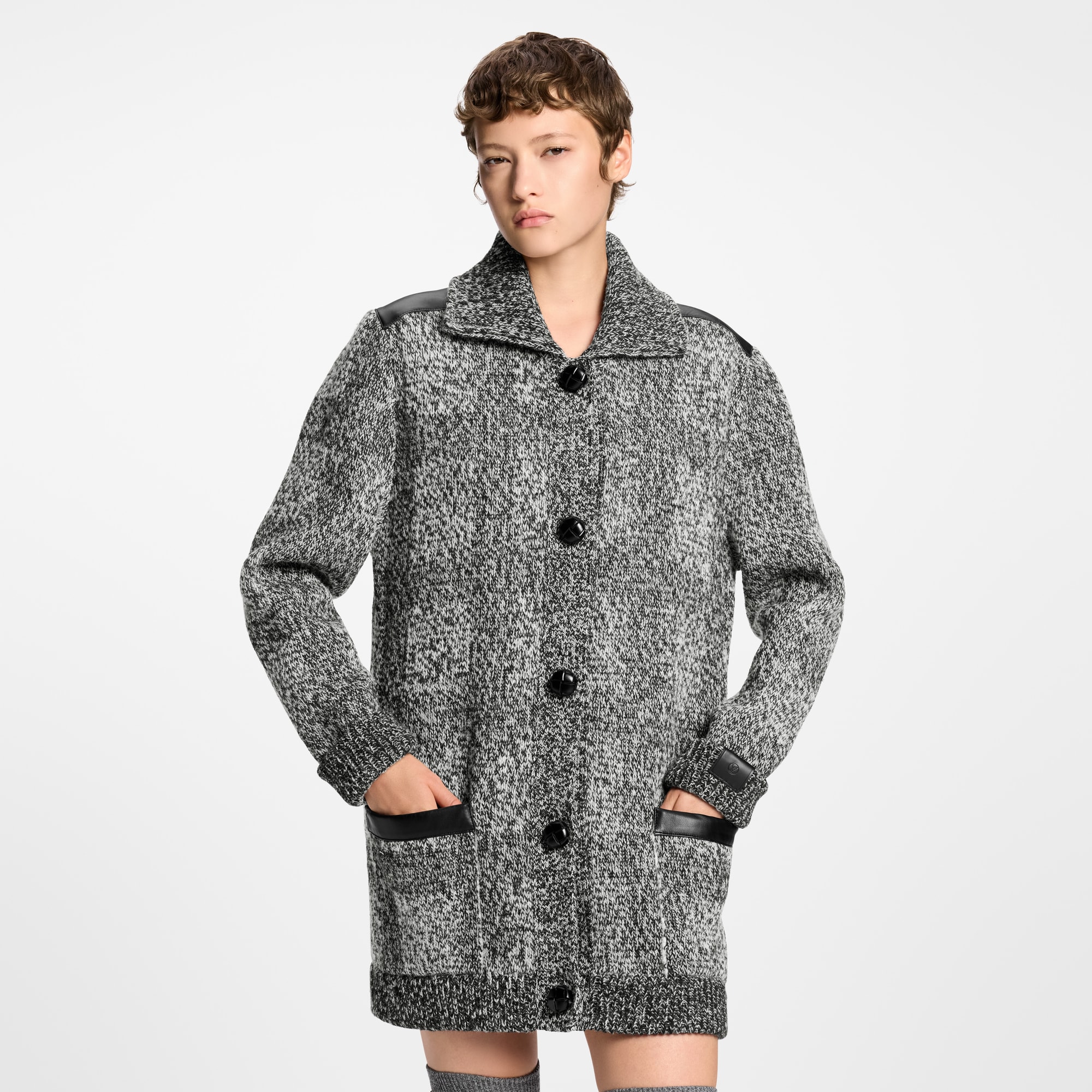  의류 니트웨어 트위드 니트 가디건 | 루이비통 공식 온라인 스토어® (크게 보기)