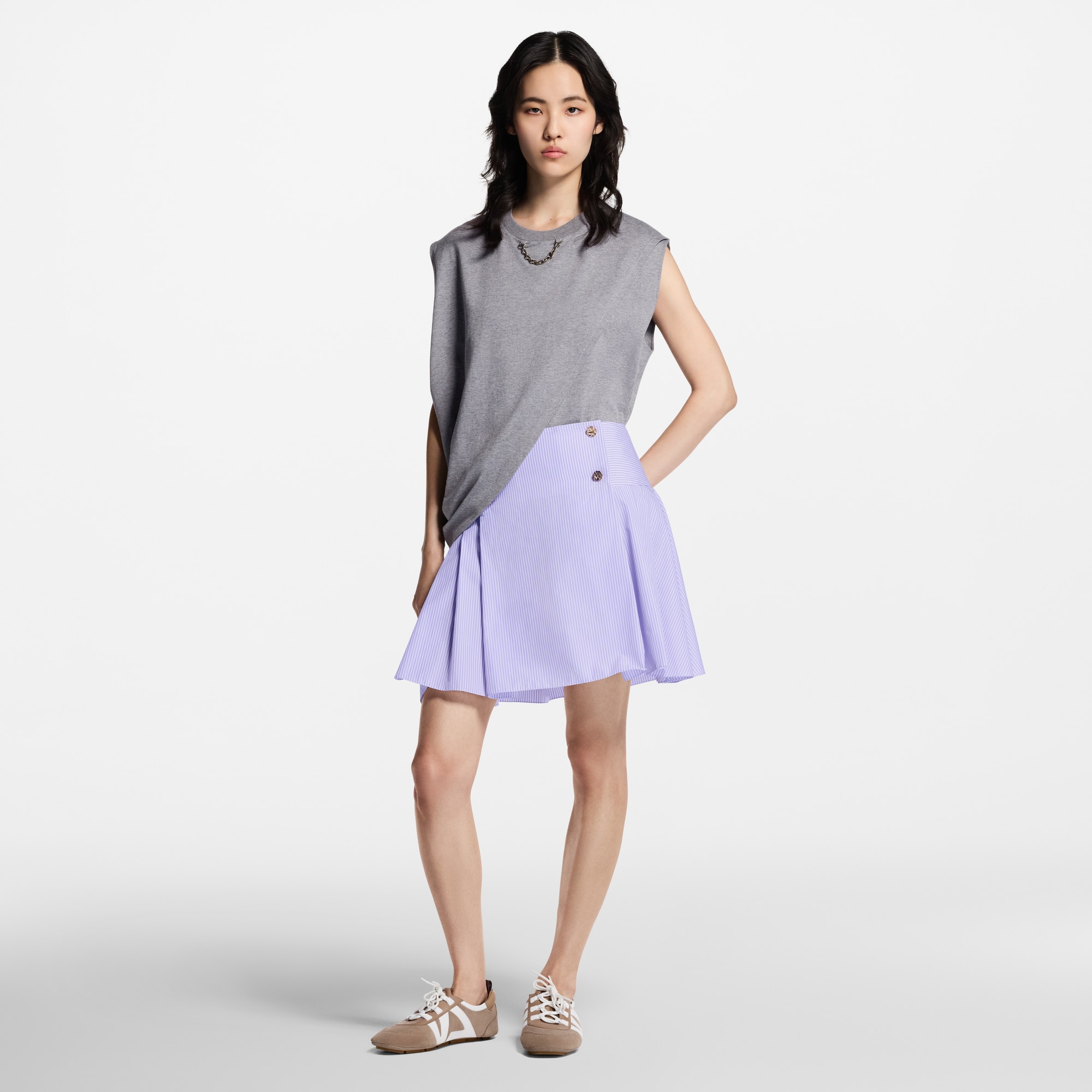  의류 티셔츠 & 블라우스 트위스트 티셔츠 | 루이비통 공식 온라인 스토어® (크게 보기)