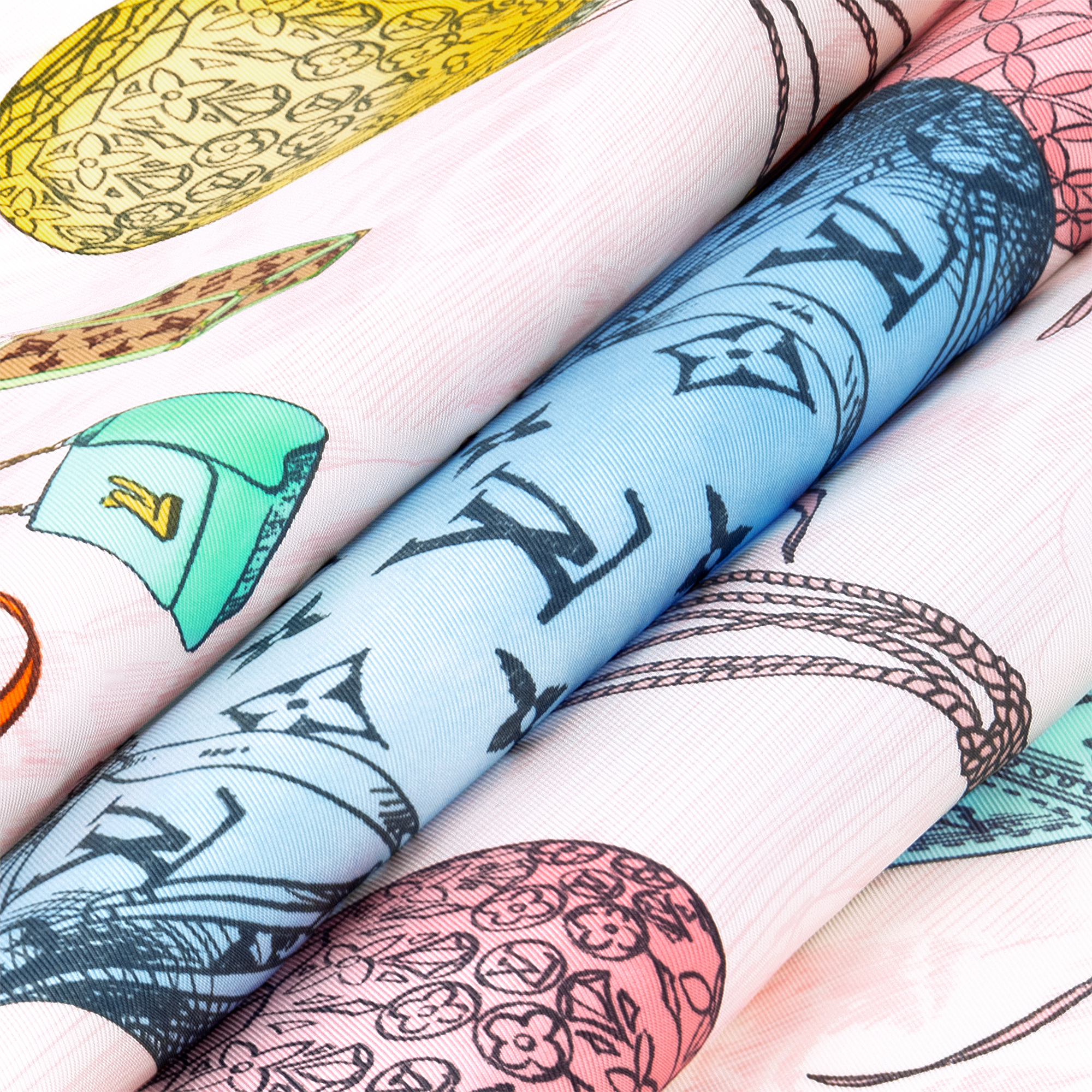 S00 액세서리 실크 스퀘어 & 방도 업 앤드 어웨이 스퀘어 90 | 루이비통 공식 온라인 스토어® (크게 보기)