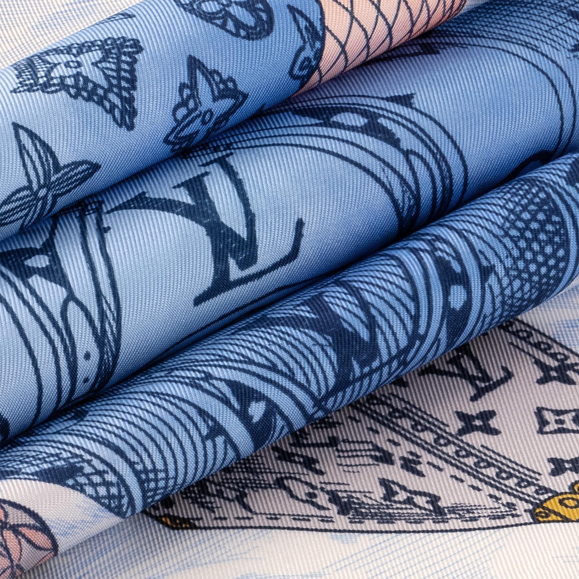 S00 액세서리 실크 스퀘어 & 방도 업 앤드 어웨이 스퀘어 90 | 루이비통 공식 온라인 스토어® (크게 보기)