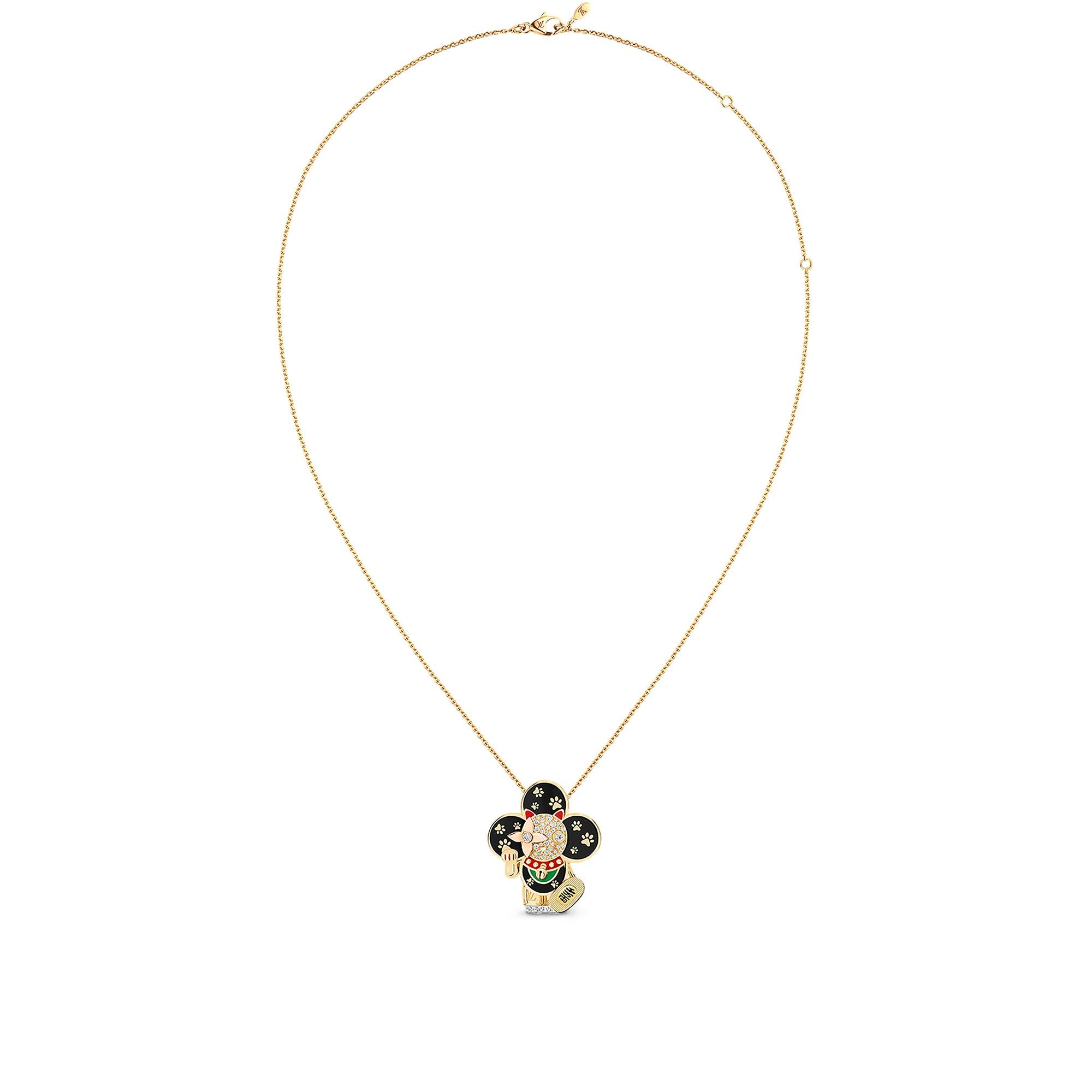  카테고리 목걸이 & 펜던트 비비엔 마네키 네코 펜던트, 3 골드, 래커와 다이아몬드 | 루이비통 공식 온라인 스토어® (크게 보기)
