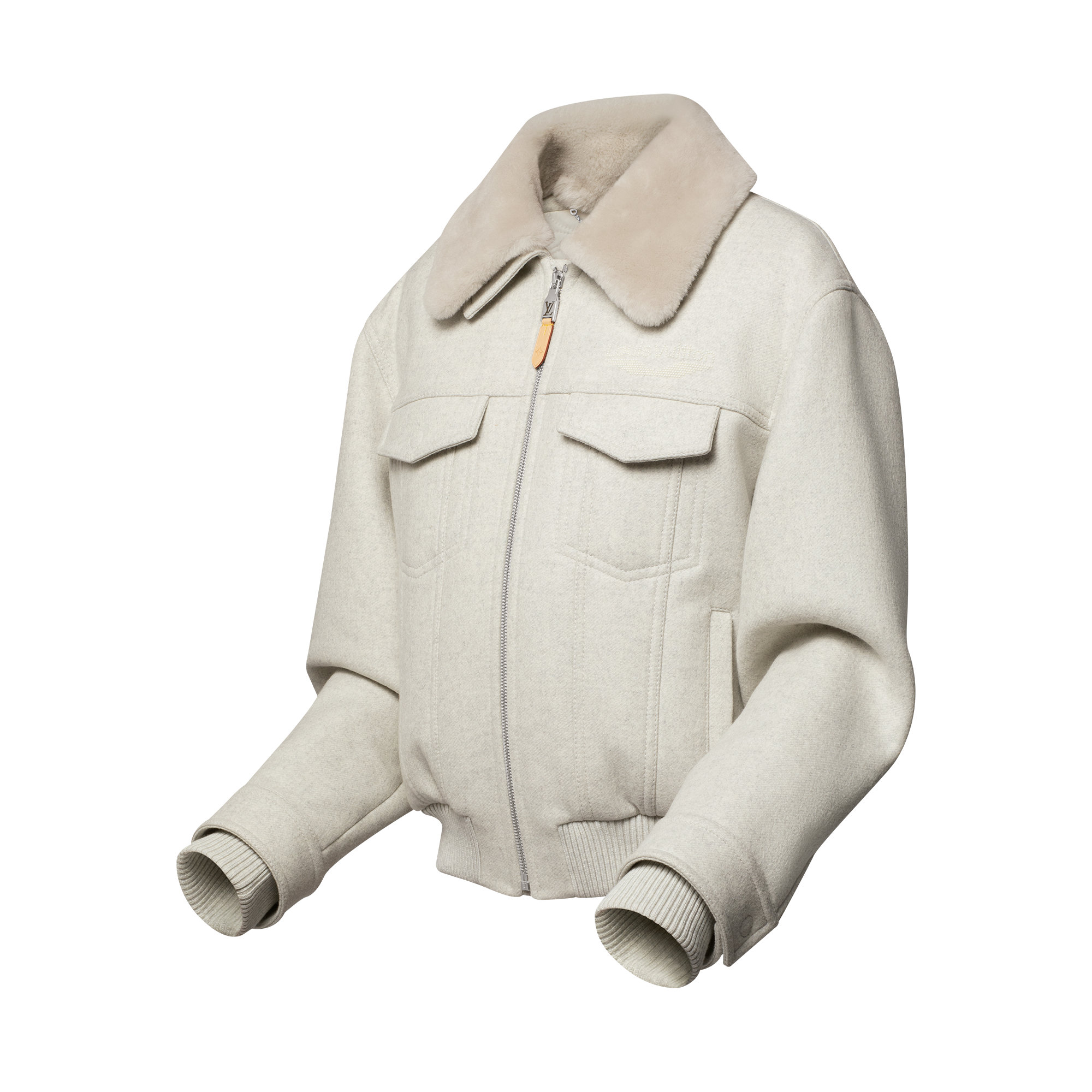  의류 아우터 & 코트 울 블루종 위드 시어링 칼라 | 루이비통 공식 온라인 스토어® (크게 보기)