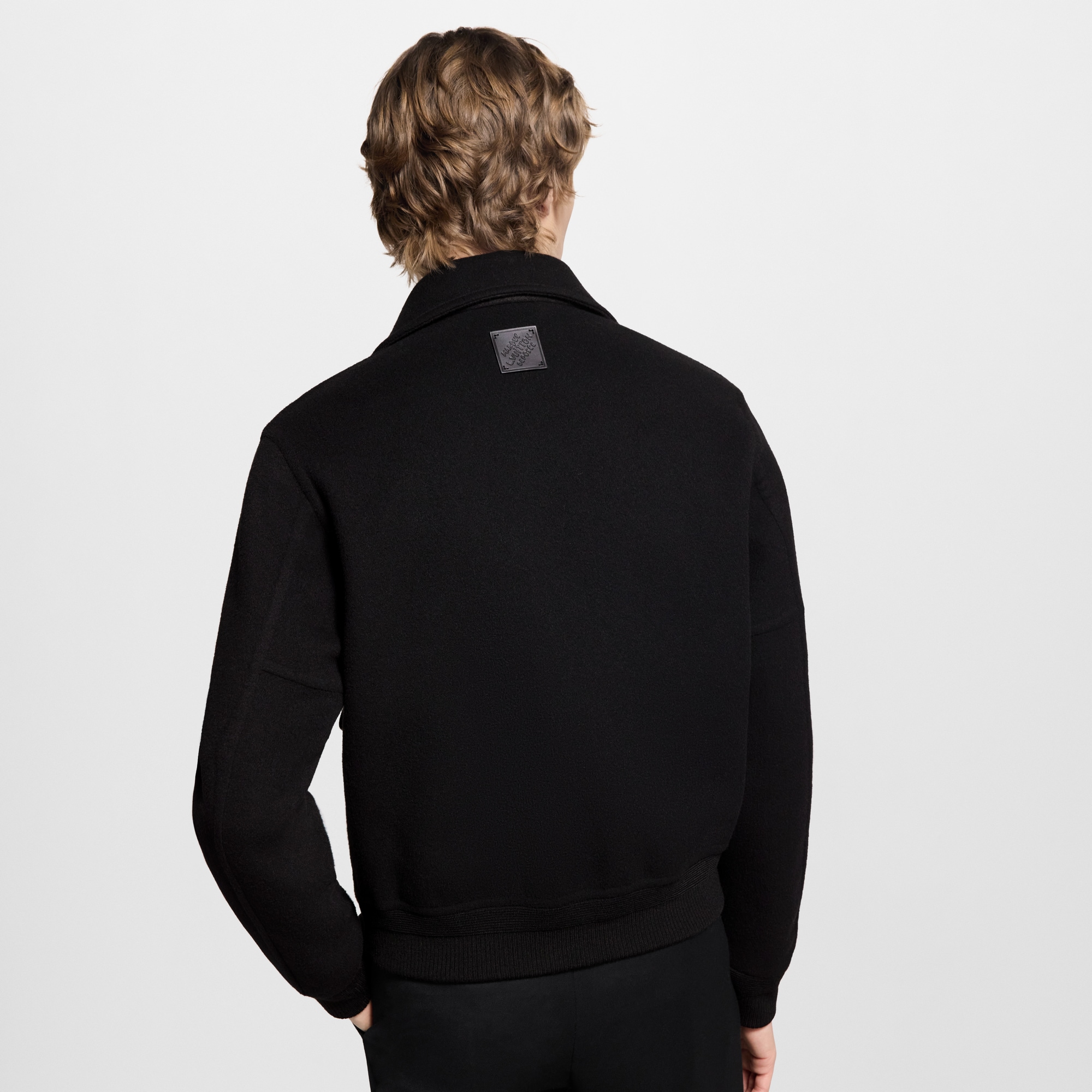  의류 아우터 & 코트 울-실크 더블 페이스 블루종 | 루이비통 공식 온라인 스토어® (크게 보기)