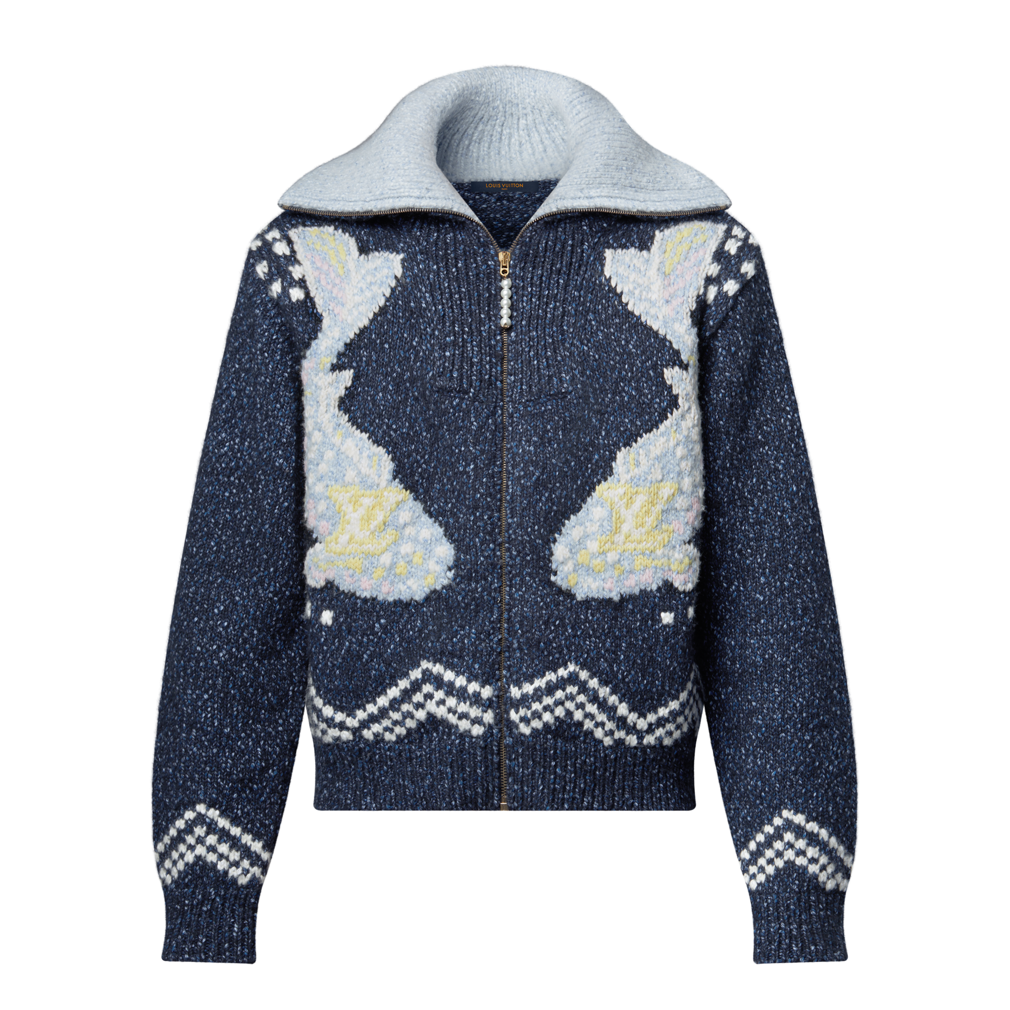  의류 의류 전체 보기 지퍼 니티드 블루종 | 루이비통 공식 온라인 스토어® (크게 보기)